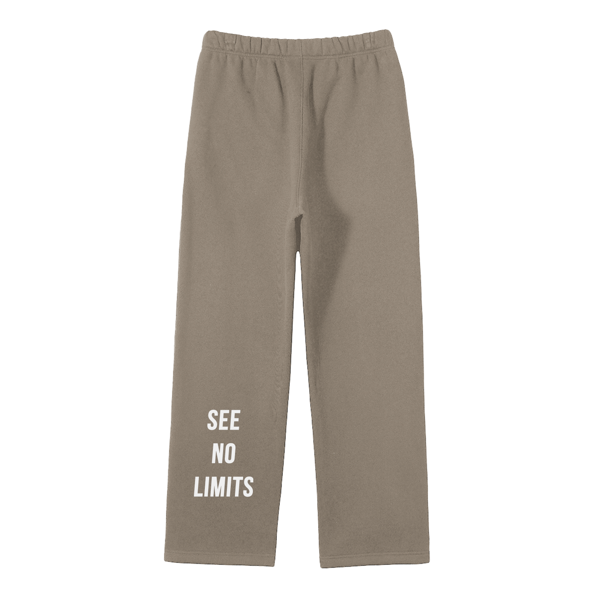 Unisex Solid Color Fleece Straight Leg Pants