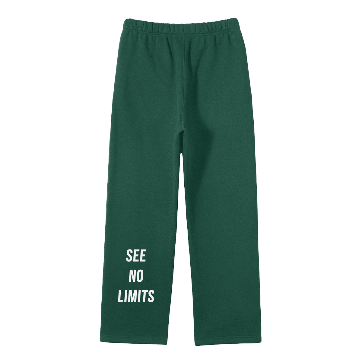Unisex Solid Color Fleece Straight Leg Pants