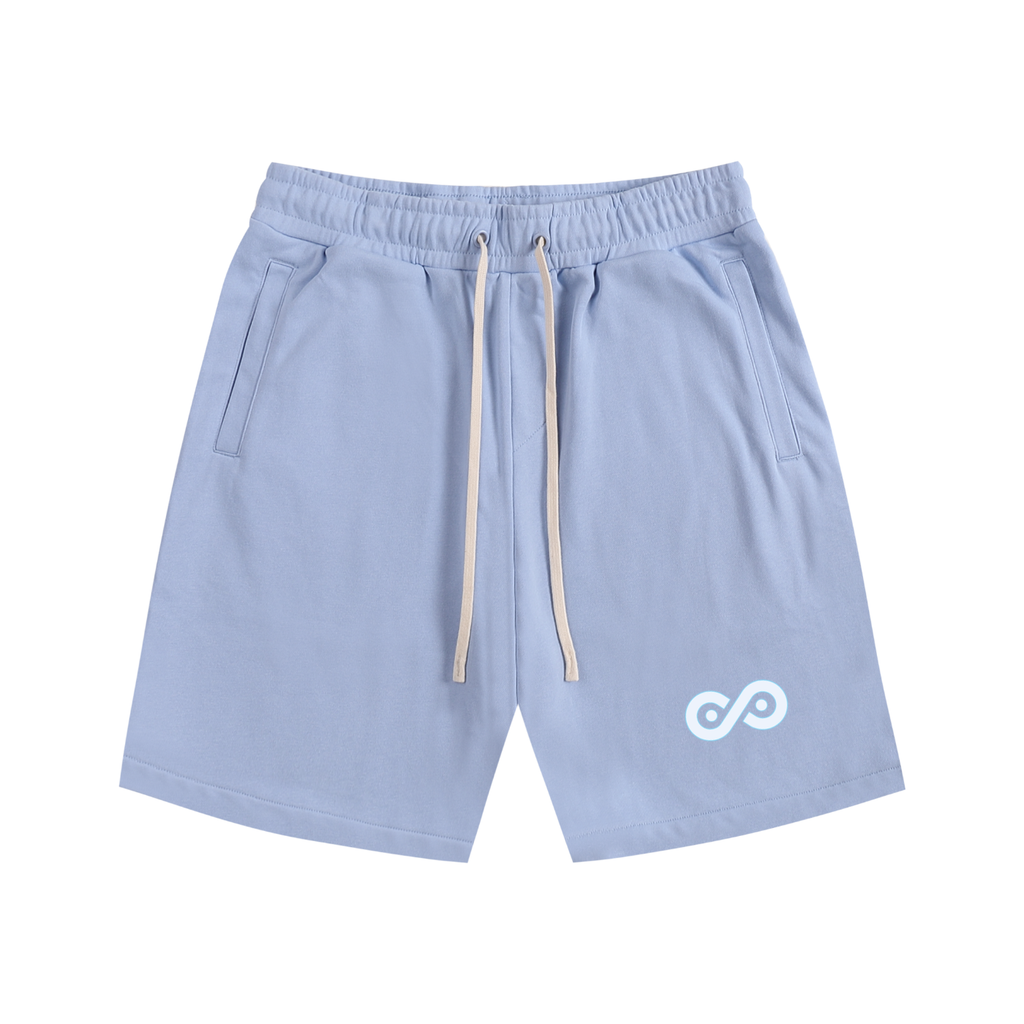 Ice Blue Heavyweight Fleece Shorts