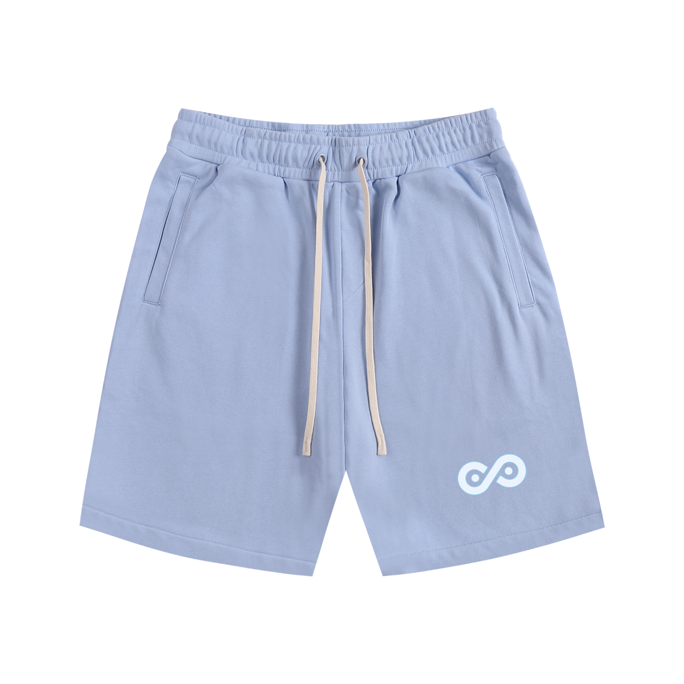 Ice Blue Heavyweight Fleece Shorts