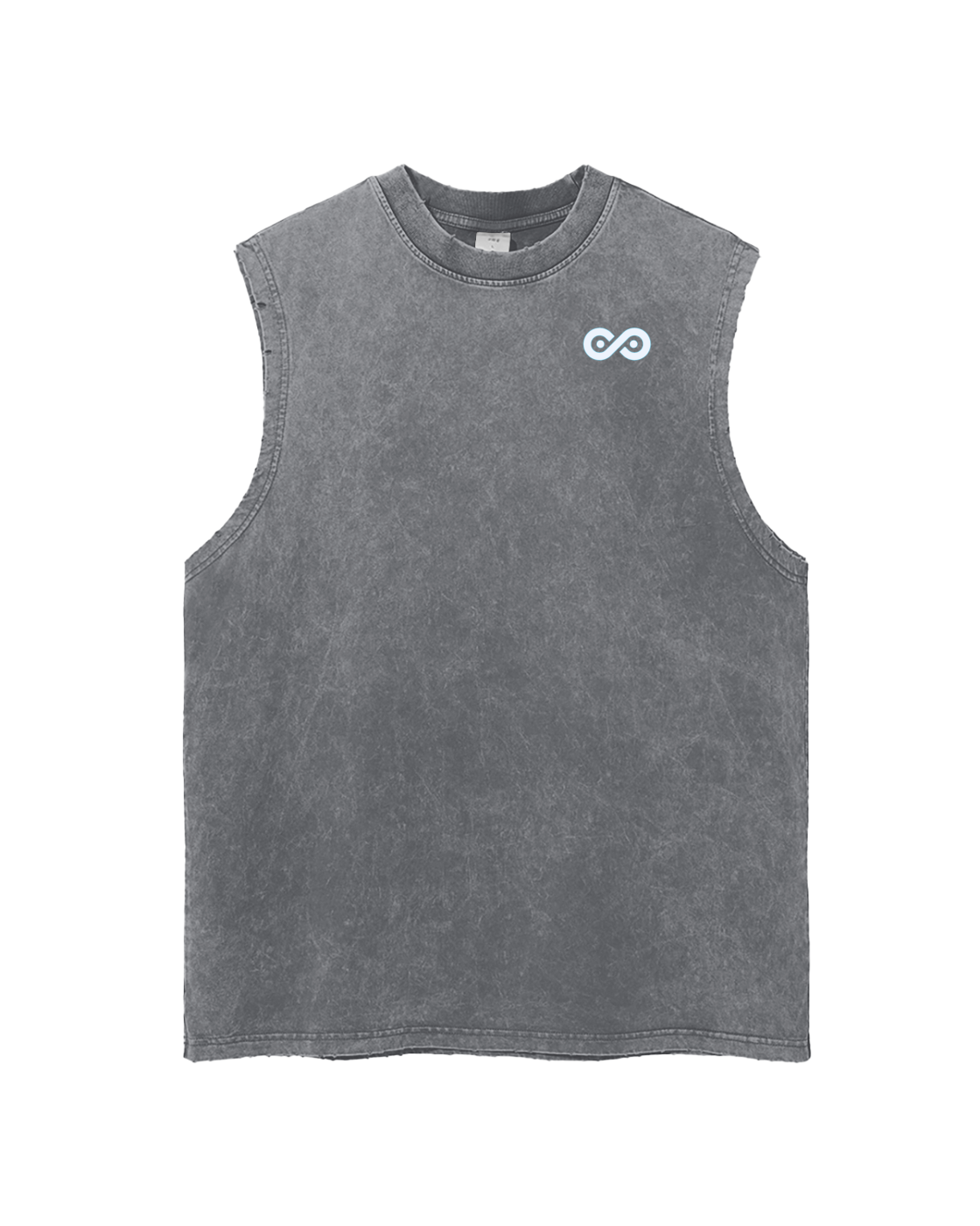 See No Limits Earth Graphic Tank Top White Letters