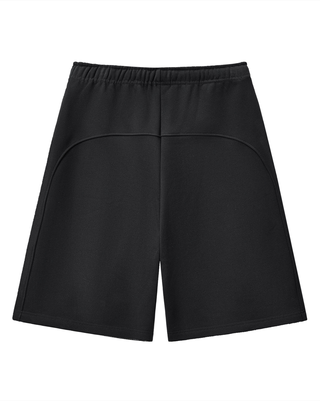 Oversized Heavyweight Black Fleece Sweat Shorts