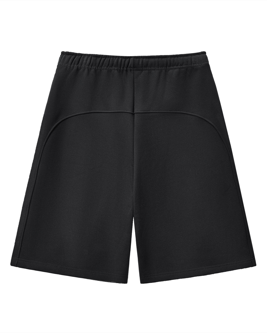 Oversized Heavyweight Black Fleece Sweat Shorts