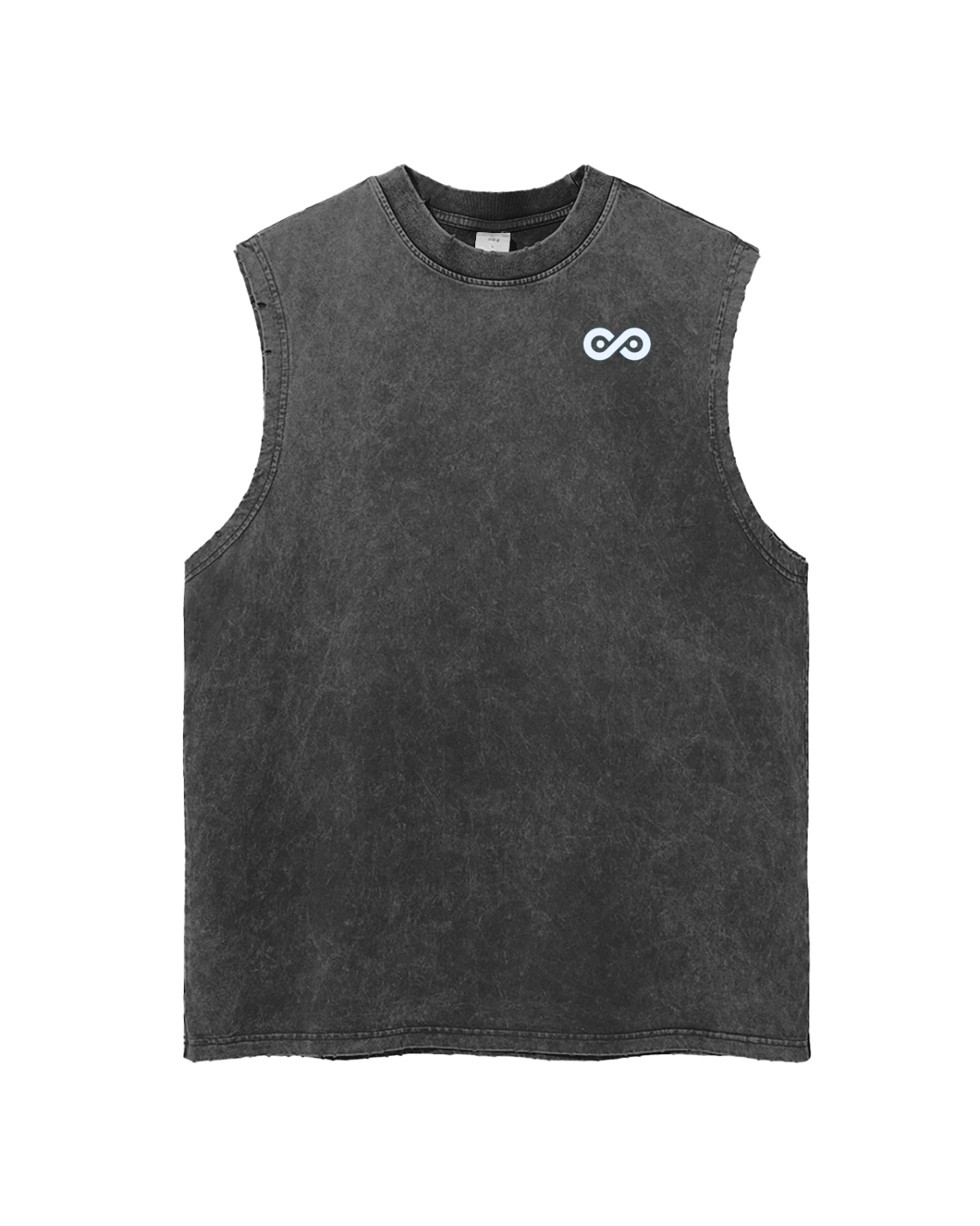 See No Limits Earth Graphic Tank Top White Letters