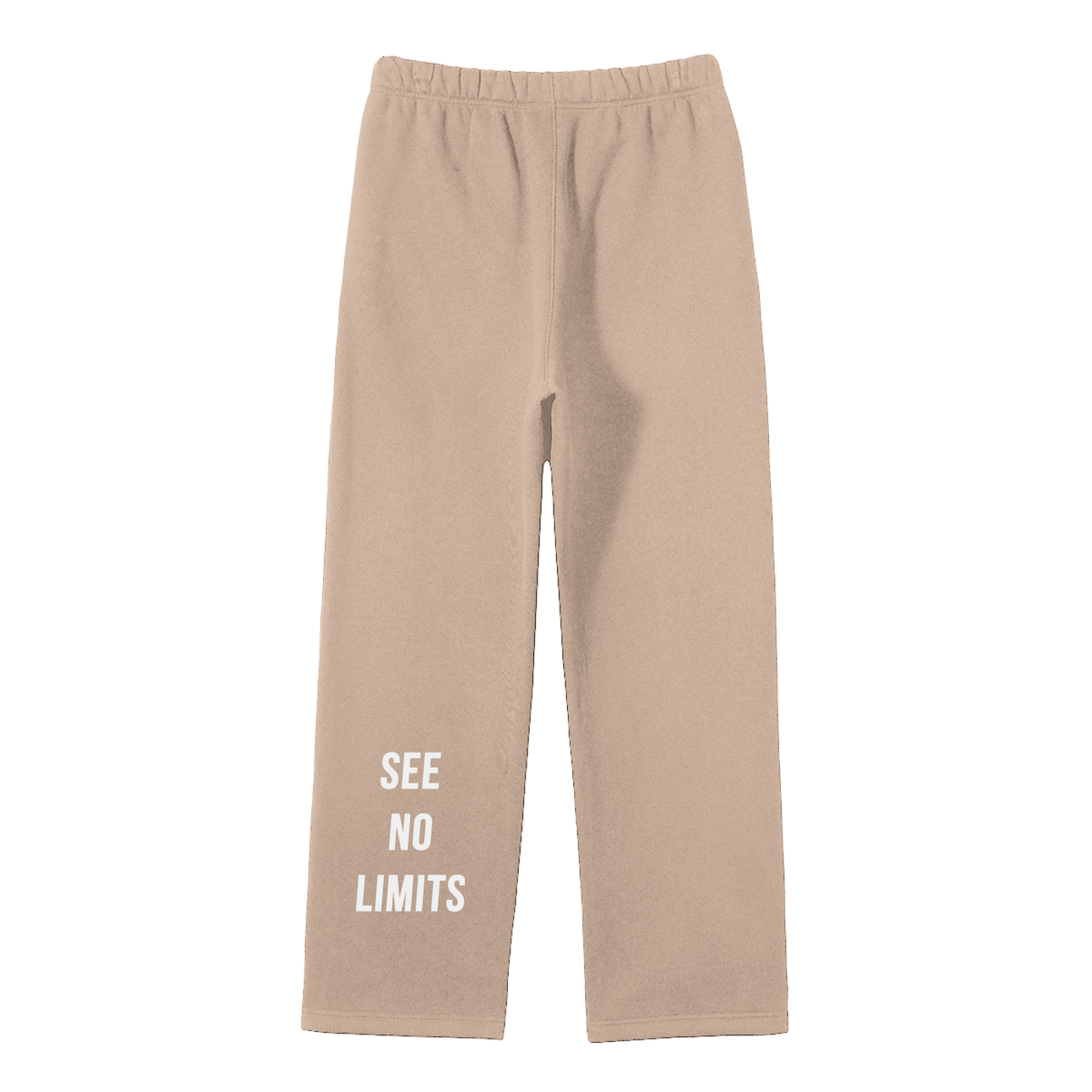 Unisex Solid Color Fleece Straight Leg Pants