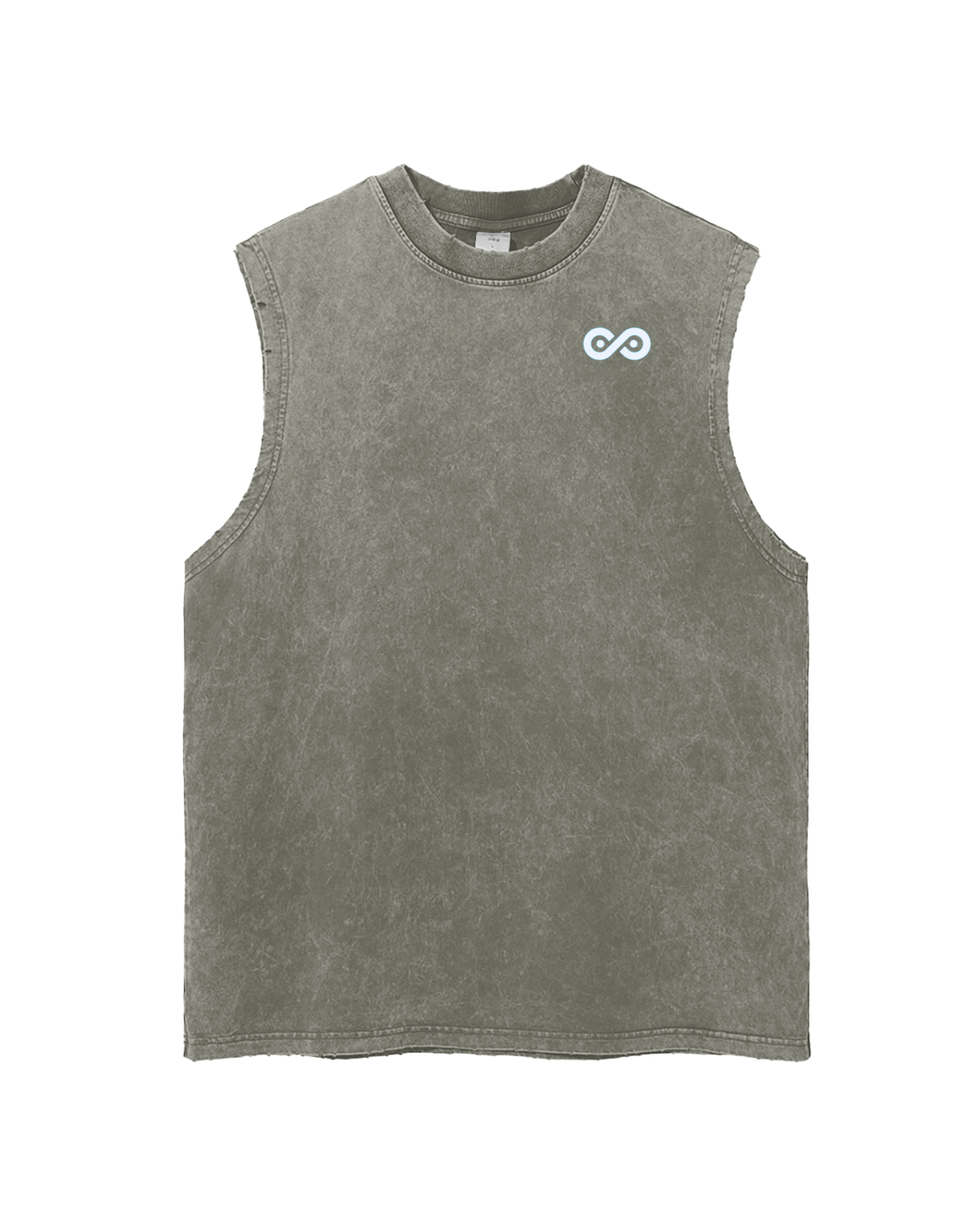 See No Limits Earth Graphic Tank Top White Letters