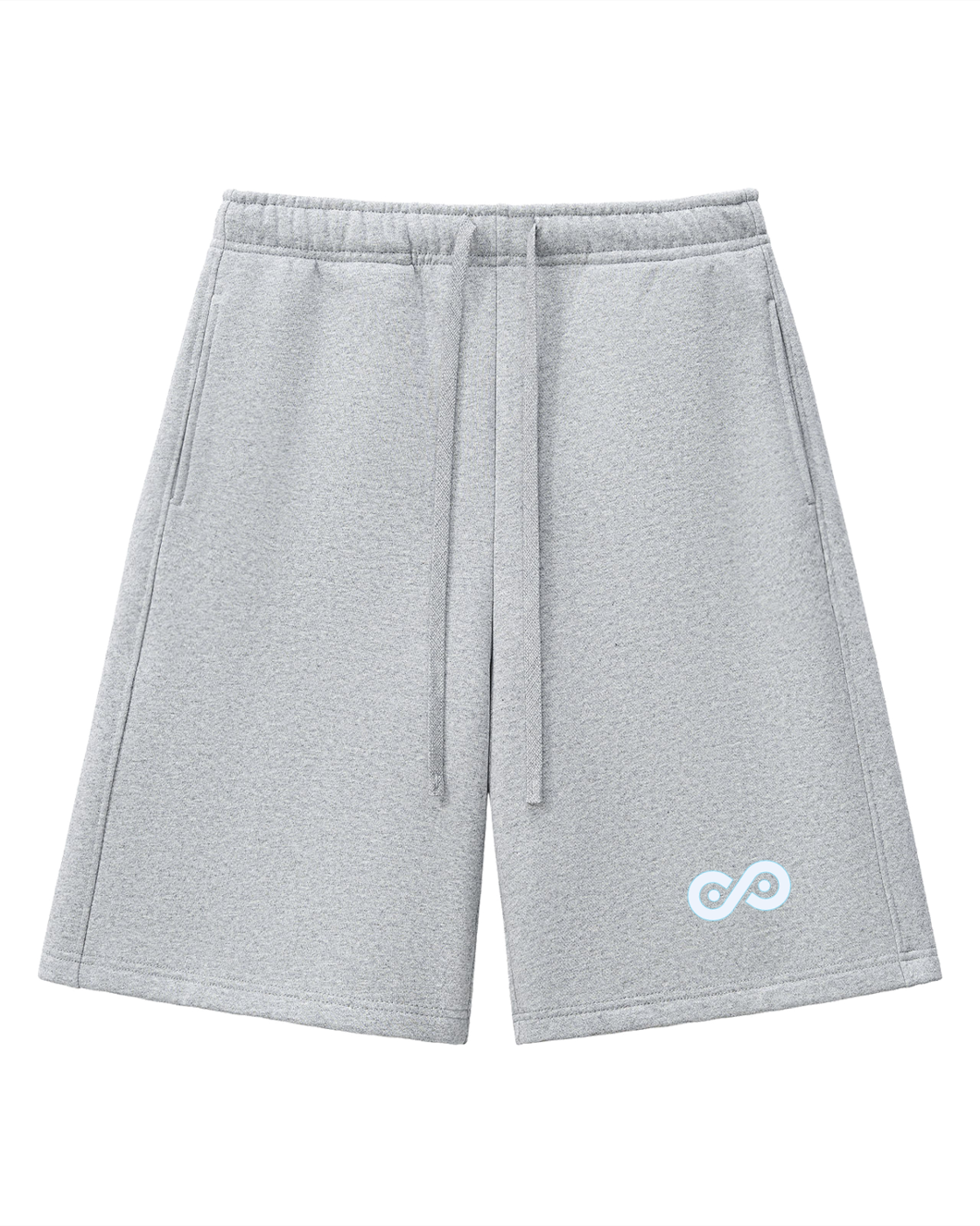 Oversized Heavyweight Light Grey Fleece Sweat Shorts