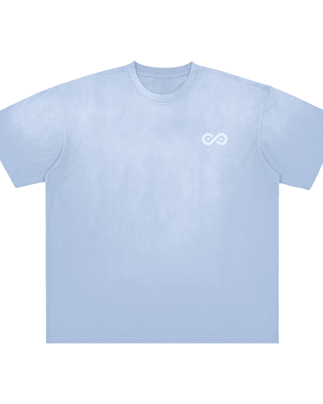 See No Limits Vintage Washed T-Shirt Heavyweight Oversized Cloud Graphic Tee